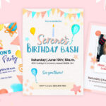 Birthday Invitation Templates flat lay