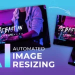 Automated image resizing for website with AI