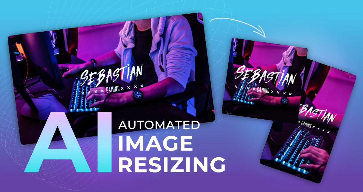 Automated image resizing for website with AI