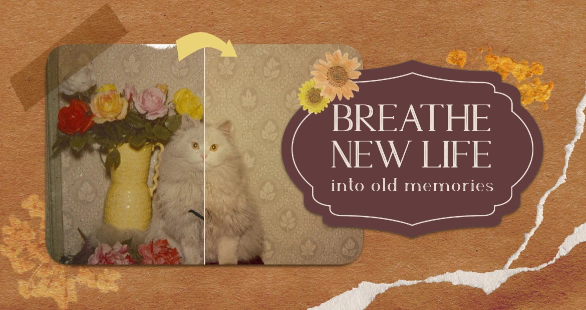 Breathe new life into old memories, vintage photo restoration with Pixlr